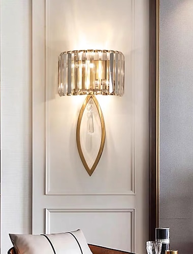  מנורות קיר led מודרניות יוקרה זהב פמוטים לקיר חדר שינה חדר ילדים מנורות קיר קריסטל 110-120v 220-240v 5 w