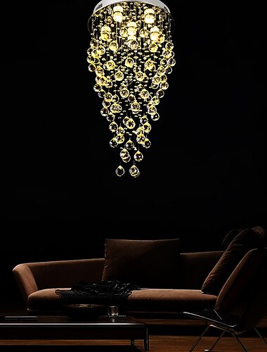  45cm led κρυστάλλινος πολυέλαιος μοντέρνο πολυτελές φως οροφής diy modernity πολυτέλεια σφαίρα k9 κρυστάλλινο μενταγιόν φωτισμός ξενοδοχείο υπνοδωμάτιο τραπεζαρία κατάστημα εστιατόριο led μενταγιόν