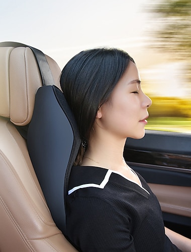  Almohada para el cuello del coche, espuma de memoria 3d, reposacabezas ajustable, reposacabezas automático, almohada, cojín para el cuello de viaje, soporte, accesorios para el coche