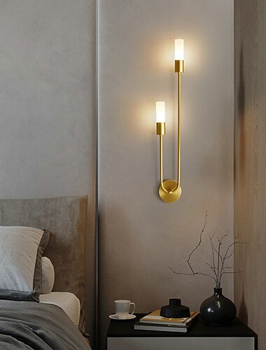  kreatív modern réz led fali lámpák étkező iroda fali lámpa 220-240v 5 * 2 w