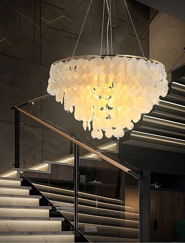  4-lette 50 cm lysekrone metallskallmalte finish 110-120v / 220-240v