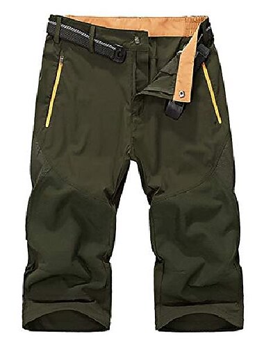  Homens Calças de Trilha Shorts de caminhada Militar Ao ar livre Ripstop Calças Calças Capri Abaixo do joelho Azul Exército verde Trabalho Pesca Alpinismo M L XL XXL XXXL