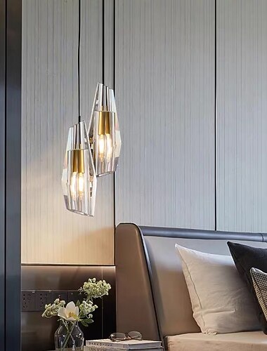  7 cm led pendentif lumière cristal simple desgin lumière de chevet moderne artistique salle à manger restaurant bar cuivre laiton 110-120v 220-240v