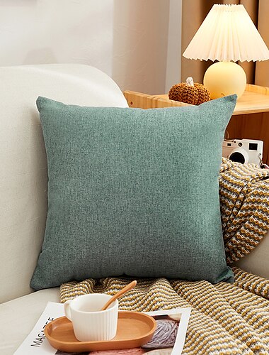  decoratieve toss kussens katoen klassiek effen gekleurd warm comfortabel kussensloop cover woonkamer slaapkamer bank kussenhoes outdoor kussen voor slaapbank bed stoel roze blauw salie groen paars