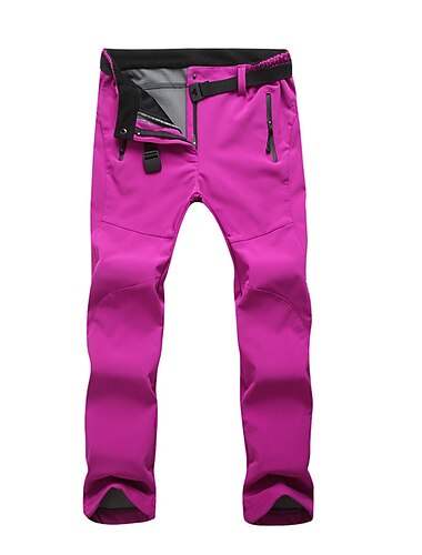  Herren Damen Wanderhose Wanderhosen Wasserdichte Wanderhose Außen Fleece-Futter Hosen / Regenhose [Frau. B] Lila [Lady B] Armeegrün S M L XL XXL