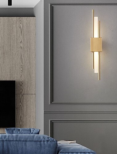  lightinthebox applique da parete a led a 1 luce da 50 cm lampade da parete classiche in stile nordico design della linea soggiorno camera da letto applique tradizionale in lega di alluminio 110-120 v