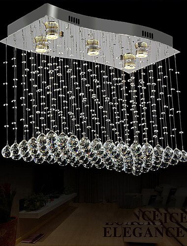  5-Licht 65 cm Einzigartiges Design Geometrische Formen Single Design Kronleuchter Metall Mehrlagig Künsterlischer Stil Moderner Stil Chrom Künstlerisch Modern 110-120V 220-240V