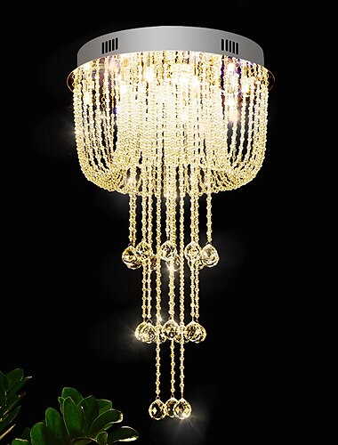  10-Light 50 cm Μοναδικός Σχεδιασμός Γεωμετρικά σχήματα Ενιαίο σχέδιο Πολυέλαιοι Μέταλλο Πολυεπίπεδο Καλλιτεχνικό στυλ Μοντέρνο Στυλ Χρώμιο Καλλιτεχνικό Μοντέρνα 110-120 V 220-240 V