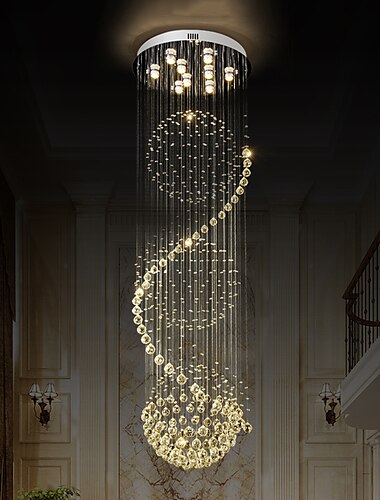  9-Licht 60 cm Einzigartiges Design Geometrische Formen Single Design Kronleuchter Metall Mehrlagig Künsterlischer Stil Moderner Stil Chrom Künstlerisch Modern 110-120V 220-240V