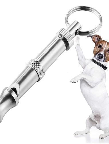  Дрессировка собак Учебный Свисток для собак с регулируемой высотой звука Прост в применении Ультразвук Собака Компактность Безопасность Сплав Свистки Для домашних животных