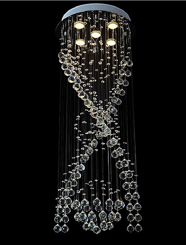  5-luz 40 cm Design Único Formas geométricas Desenho Único Lustres Metal Multi Camadas Estilo Artístico Estilo Moderno Cromado Artistíco Moderno 110-120V 220-240V