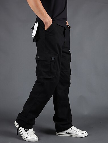  Ανδρικά Παντελόνια με τσέπες Παντελόνι Cargo Παντελόνια Τακτικό Παντελόνι εργασίας Ισιο πόδι Τσέπη με πτερύγιο Σκέτο Άνεση Αναπνέει Πλήρες μήκος ΕΞΩΤΕΡΙΚΟΥ ΧΩΡΟΥ Δουλειά Βασικό Τακτικό