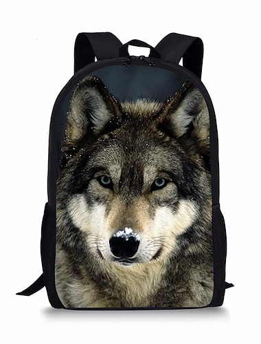  Rucksack mit Husky-Tierprint für Schule, Reisen und den täglichen Gebrauch – geräumig und strapazierfähig mit verstellbaren Trägern und mehreren Fächern