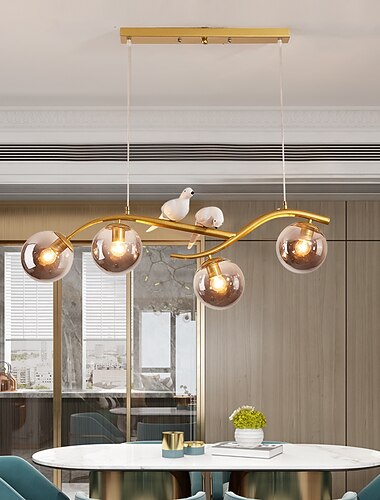  83 cm LED hanglamp dier element geometrische vormen enkelvoudig design hanglamp metaal artistieke stijl moderne stijl spoetnik geverfde afwerkingen moderne noordse stijl 110-240 V