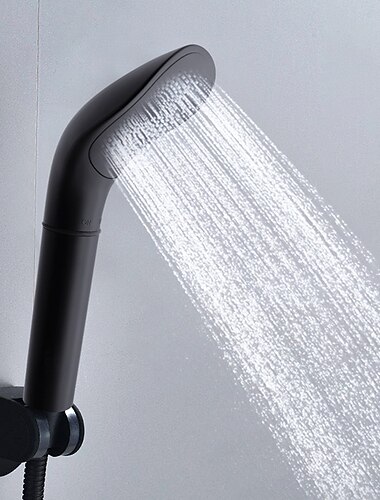  黒の高品質の圧力降雨シャワーヘッド 黒のシャワーヘッド 節水フィルター スプレーノズル 高圧節水