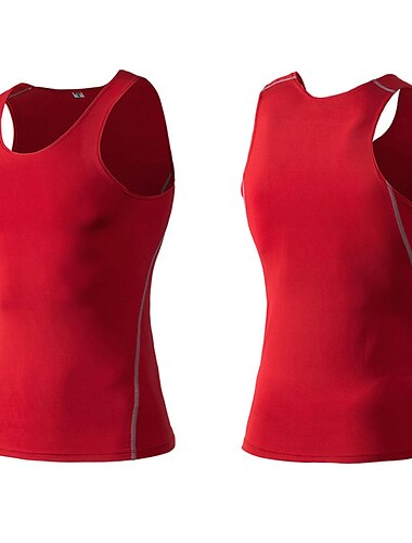  Herren Tank Top Sport Kompressions-Tank-Top Ärmellos Weste / Fahrradweste Sportlich Sommer Atmungsaktiv Schnelltrocknend Feuchtigkeitsableitung Weich Fitnesstraining Laufen Aktives Training