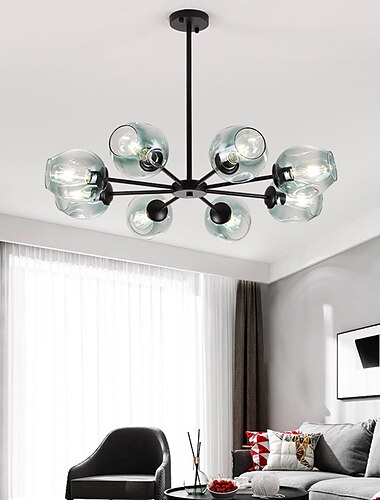  6-Licht 8-Licht 75-90-120 cm Sputnik Design Globus Design Kronleuchter Aluminium Glas Künsterlischer Stil Kugel Geometrisch Galvanisierung LED Nordischer Stil 110-120V 220-240V