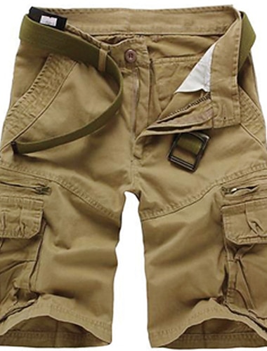  Miesten Lasten shortsit Shortsit Monitasku Suora jalka Yhtenäinen Mukavuus Käytettävä Polven pituus ulko- Päivittäin Urheilu Tyylikäs Musta Armeijan vihreä