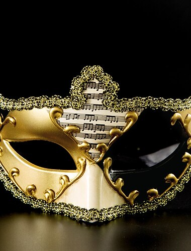  Cosplay Maske Venezianische Maske Columbina Erwachsene Herren Damen Cosplay Halbes Gesicht Party Maskerade Karneval von Venedig Karneval Ostern Einfaches Karnevalskostüm