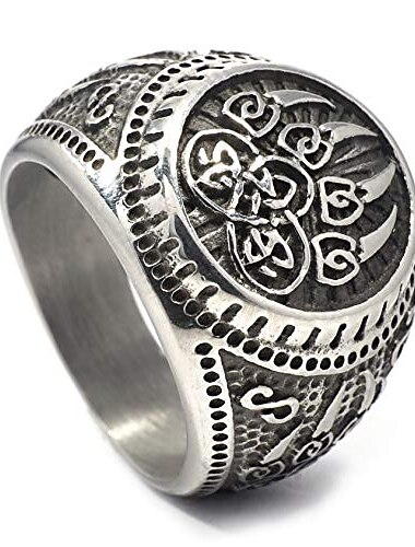  Кельтский медведь лапа викинг берсерк дух мужское кольцо из нержавеющей стали мужчины женщины норвежская защита ювелирные изделия