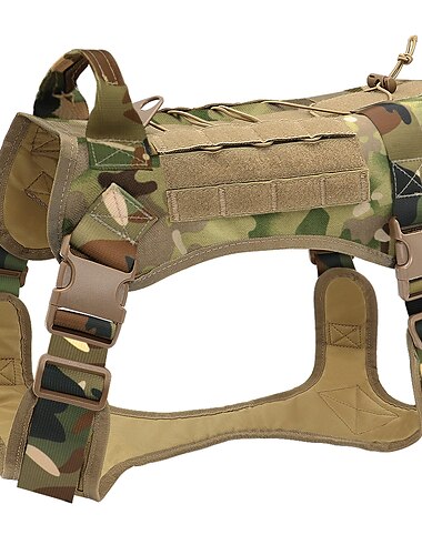  Chien Petits Animaux à Fourrure - Harnais tactique Veste Durable Extérieur Chasse Course Chien moyen Grand chien 1 jeu