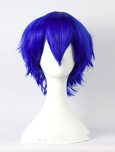  Synthetische kurze Perücken für Frauen Weiß Lila Blau Blond Gelb Schwarz Rot Cosplay Perücke Frauen Hitzebeständiges Material Halloween Perücken