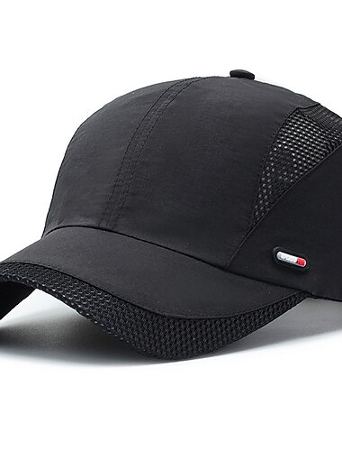  Leinwand Baseballmütze Laufkappe Sonnenhut Damen Herren Hut Patchwork Einstellbar Sonnenschutz Leicht für Fitness Baseball Laufen Herbst Frühling Sommer Schwarz Grau Dunkelgrau / Atmungsaktiv