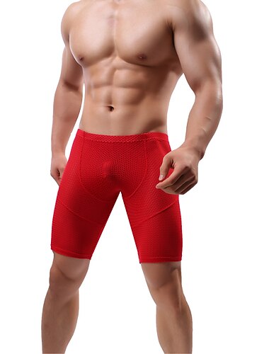  Herren kurze Sporthose Laufshorts kurze hosen Grundschicht Gitter Unten Sportlich Athlässigkeit Eis-Seide Atmungsaktiv Rasche Trocknung Feuchtigkeitsabsorbierend Fitness Fitnesstraining Laufen