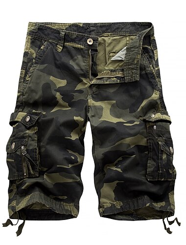  Miesten Lasten shortsit Camo Shortsit Vaellusshortsit Monitasku Useita taskuja Suora jalka Armeijatyyli Hengittävä Ulkoilu Polven pituus Kausaliteetti Päivittäin Katutyyli Tyylikäs Naamiointi
