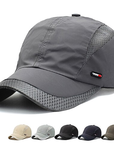  Lienzo Gorra de Béisbol Gorra para Correr Gorro para el Sol Mujer Hombre Sombrero Retazos Ajustable Protección Solar Ligero para Aptitud física Béisbal Corriendo Otoño Primavera Verano Negro Gris