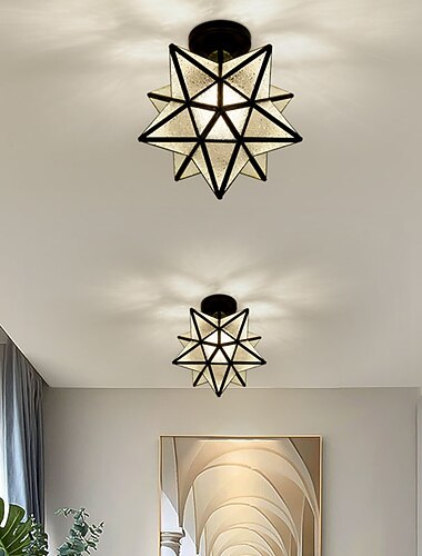  LED　ミニシーリング　ライト　ポーチライトコリドーライト　ブラック　ゴールド　20cm　メタル　ヴィンテージ　スタイル　ノベルティ　塗装仕上げ　伝統的　クラシック　ノルディックスタイル　110-120v　220-240v