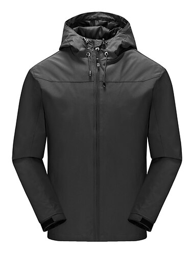  Herren wasserdichte Wanderjacke Gorpcore Kapuzenjacke Windjacke Regenmantel Outdoor-Regenjacke winddicht schnell trocknend leichte Jacke Oberbekleidung Trenchcoat Top Full Zip Jagd Angeln