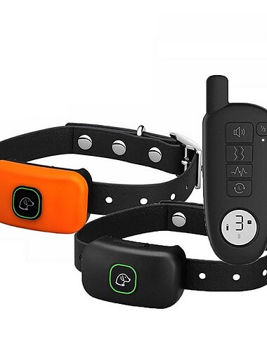  Dog Training With 2 Collar  Pet Dog Shock With Remote 1000ft Range Electric Collars for Pet Waterproof Dog Training Collar for Small Medium Large Dogs
