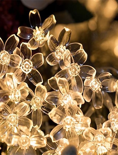  Wróżka LED z kwiatem wiśni 10m sznurek wodoodporna 100 diod LED bajkowe oświetlenie wodoodporna kryształowa girlanda z kwiatów dekoracja ślubna na zewnątrz