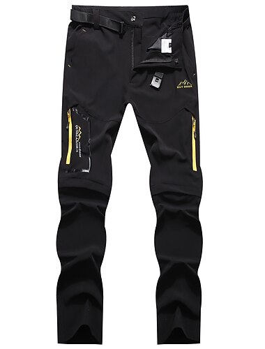  Herren Wanderhose Zip Off Hose Wanderhose Wanderhosen Sommer Außen Wasserdicht Atmungsaktiv Schnelltrocknend Dehnbar Hosen / Regenhose Unten Elastische Taille Armee-Grün Dunkelgrau Elastan Jagd