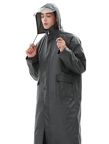  Damen Herren Regenponcho wasserdichte Regenjacke Regenmäntel Winter Sommer Outdoor winddicht schnell trocknend leicht atmungsaktiv Windjacke Top Jagd Angeln Klettern Scharlach-Doppel