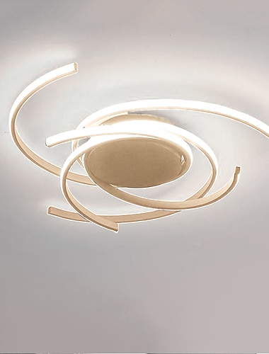  LED taklampe 56 cm rose gull grønn khaki champaign gull ørken rose gull innfelt lys aluminium silikagel geometrisk 72W kan dimmes med fjernkontroll for kjøkken soverommet hjem belysning