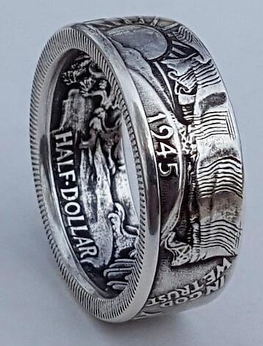  1 Stück Bandring Ring For Herren Festival Aleación