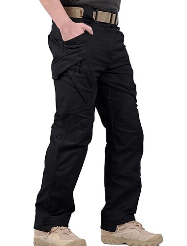  Herren Cargohosen Wanderhose Wanderhosen Taktische Hosen Sommer Frühling Außen Wasserdicht Atmungsaktiv Schnelltrocknend Multi Pocket Unten 9 Taschen schwarz. Armeegrün Angeln Klettern Reisen S M L