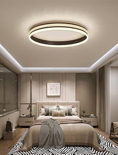  LED Deckenleuchte rundes quadratisches Design 50 cm dimmbar einzigartiges Design Unterputzleuchten Metall Grundlackierungen LED Nordic Style 220-240v