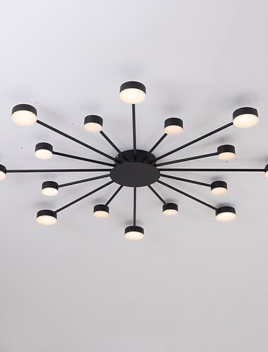  led stropní svítidlo 93 cm klastrový design zapuštěná světla kov moderní styl květinový styl lakované povrchy moderní severský styl 220-240v