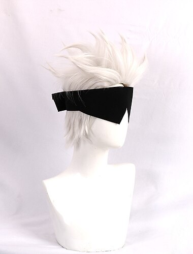  Synthetische Perücke natürliche gerade kurze Bob Perücke kurze A1 A2 synthetische Haare Männer Cosplay Party Mode weiße Halloween Perücken