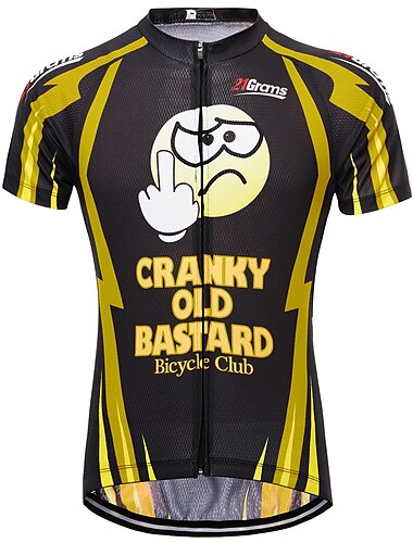  Homme Maillot de cyclisme À Motifs Nouveauté Drôle Manche Courte Cyclisme Maillot Top avec 3 poches arrière VTT Vélo tout terrain Cyclisme sur route Résistant aux UV Séchage Rapide Poche Arrière