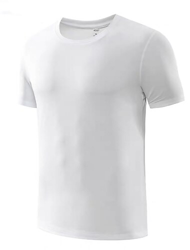  Herren T Shirt Feuchtigkeitsableitende Hemden Kurzarm Rundhalsausschnitt Frühling & Sommer Einfach Mode Designer Lässig Straße Ferien Strand Schwarz Weiß Staubiges Blau Top T-Shirt für Herren