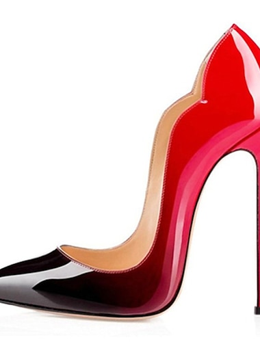  kvinders hæle pumps stiletter fest arbejdsklub farve blok ensfarvet højhælet stilethæl spidstå business sexet klassisk laksko med rød bund sort rød nøgen sommer forår