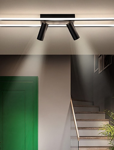  LED-Deckenleuchte mit Spotlicht 60/100 cm geometrische Formen Einbauleuchten Metall künstlerischer Stil formaler Stil moderner Stil lackierte Oberflächen LED modern 220-240V-