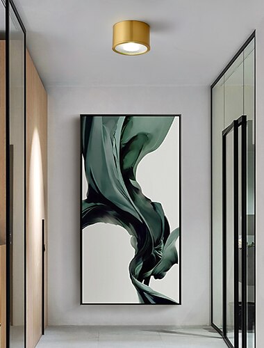  mini plafonnier led lumière de porche lumière nordique moderne couloir doré allée lumière 6/8/10 cm plafonniers en cuivre entrée en métal vestiaire salle à manger cuisine chambre lampe de salon blanc