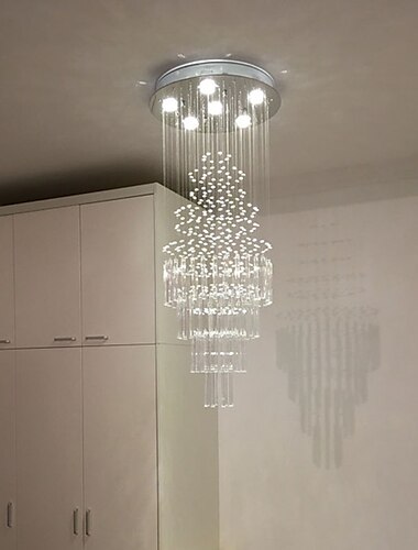  scări candelabru de cristal lumina de tavan lumini de lux moderne lămpi de interior lumină de lux de lux lumină de mansardă hotel hotel restaurant sufragerie sufragerie decor lampă plafon lumină