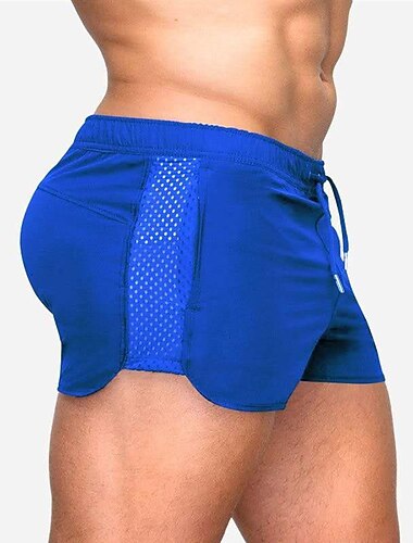  Per uomo Pantaloncini Pantaloncini da allenamento Pantaloncini Running Pantaloncini casual A cordoncino Vita elastica Tinta unica Traspirante Asciugatura rapida Breve Giornaliero Sport Streetwear Per