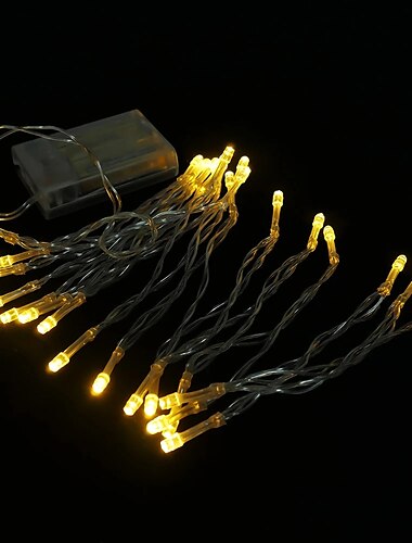  elegante LED-Lichterkette für Hochzeitsempfänge und Partys, LED-Lichterkette, Weihnachtsdekoration für Hochzeiten und Schlafzimmer, warmweiß, mehrfarbig, 1,5 m, 3 m, 10 m, Betrieb mit AA-Batterien